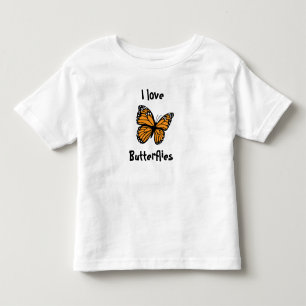 Ik hou van vlinderkledij   Schattigee Halloween Kinder Shirts