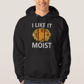 Ik hou van vochtige Thanksgiving etenkostuum Turke Hoodie (Voorkant)