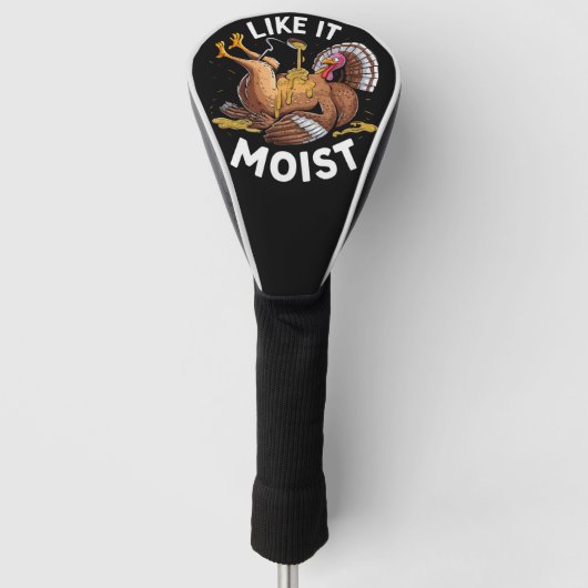 Ik hou van vochtige Thanksgiving turkije jus Golfheadcover (Voorkant)