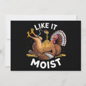 Ik hou van vochtige Thanksgiving turkije jus Kaart (Voorkant)