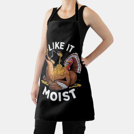 Ik hou van vochtige Thanksgiving turkije jus Schort (Insitu)