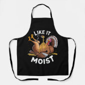 Ik hou van vochtige Thanksgiving turkije jus Schort (Voorkant)