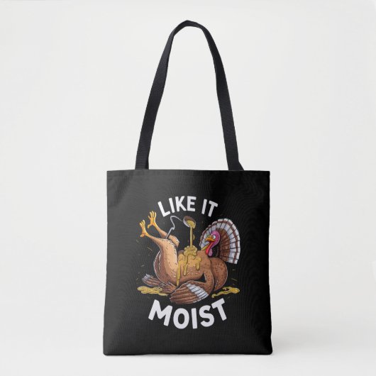 Ik hou van vochtige Thanksgiving turkije jus Tote Bag (Voorkant)