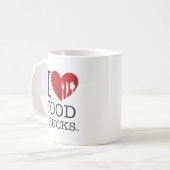 Ik hou van voedseltrucks koffiemok (Voorkant links)