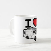 Ik hou van voedseltrucks! koffiemok (Voorkant links)