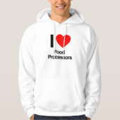 Ik hou van voedselverwerkers hoodie (Voorkant)