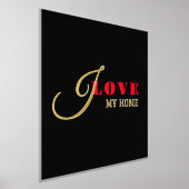 Ik hou van ( voeg jouw tekst toe) Zwart Valentijn  Folie Afdrukken (Laagn)