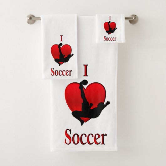 Ik hou van voetbal bad handdoek (Insitu)