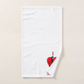 Ik hou van voetbal bad handdoek (Handdoek)