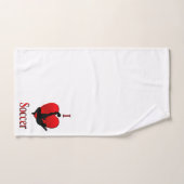 Ik hou van voetbal bad handdoek (Handdoek)