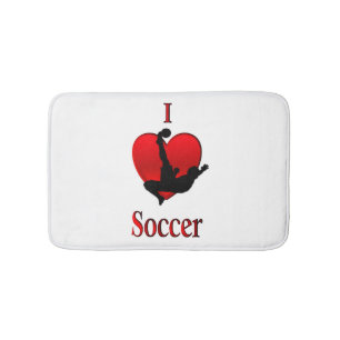 Ik hou van voetbal badmat