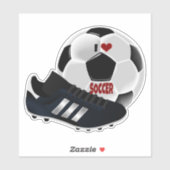 Ik hou van Voetbal, bal en schoen, Sticker (Vel)