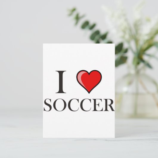 Ik hou van Voetbal Briefkaart (Staand voorkant)