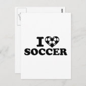 Ik hou van voetbal briefkaart (Voorkant / Achterkant)