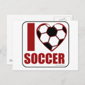 Ik hou van voetbal! briefkaart (Voorkant / Achterkant)