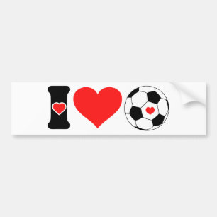 Ik hou van Voetbal Bumpersticker