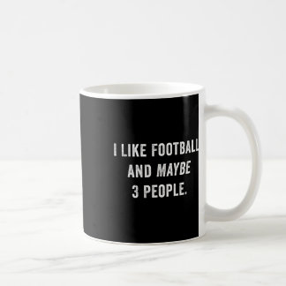 Ik Hou Van Voetbal En Misschien 3 Mensen Grappig V Koffiemok