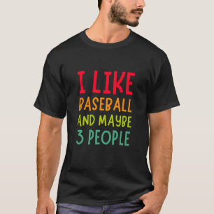 Ik hou van voetbal en misschien wel 3 mensen t-shirt