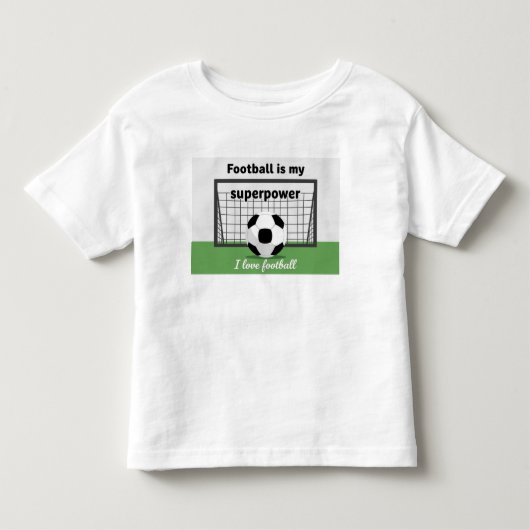 Ik hou van voetbal grafische t-shirt (Voorkant)