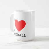 Ik hou van voetbal koffiemok (Voorkant links)