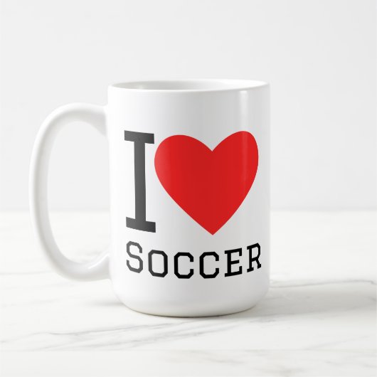 Ik hou van voetbal koffiemok (Links)
