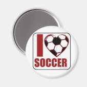 Ik hou van voetbal! magneet (Voorkant / Achterkant)
