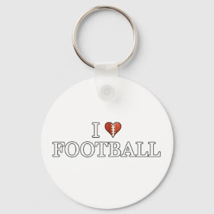 Ik hou van voetbal sleutelhanger