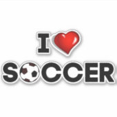 Ik hou van voetbal sticker (Voorkant)