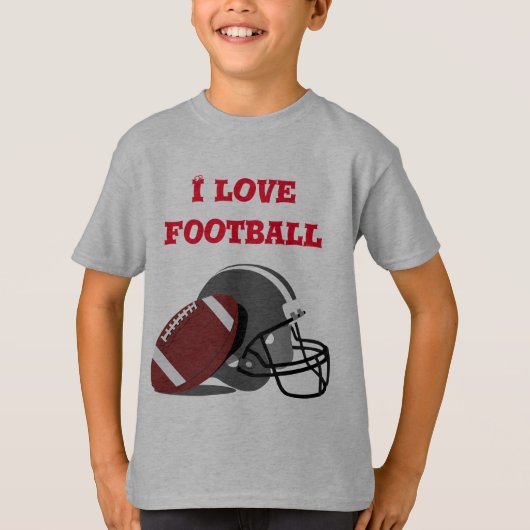 Ik hou van voetbal t-shirt (Voorkant)