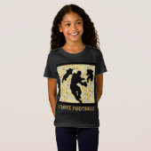 IK HOU VAN VOETBAL T-SHIRT (Voorkant volledig)