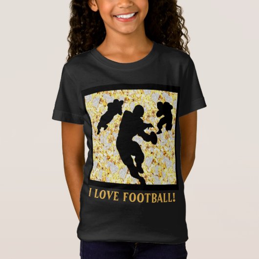 IK HOU VAN VOETBAL T-SHIRT (Voorkant)