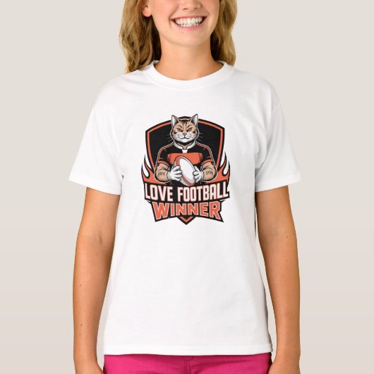 Ik hou van voetbal t-shirt (Voorkant)