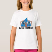 Ik hou van voetbal  t-shirt (Voorkant)