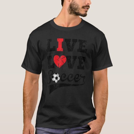 Ik hou van voetbal t-shirt (Voorkant)