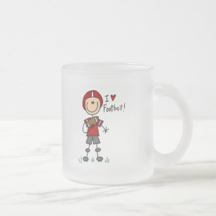 Ik Hou Van Voetbal T-shirts en Cadeaus Matglas Koffiemok