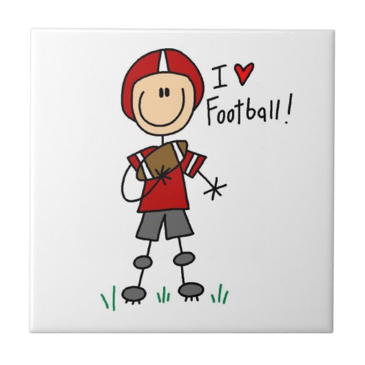 Ik Hou Van Voetbal Tegeltje (Voorkant)