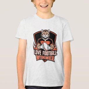 Ik hou van voetbal  Tri-Blend shirt