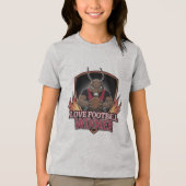 Ik hou van voetbal Tri-Blend shirt (Voorkant)