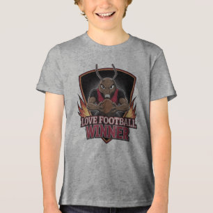 Ik hou van voetbal Tri-Blend shirt