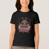 Ik hou van voetbal Tri-Blend shirt (Voorkant)