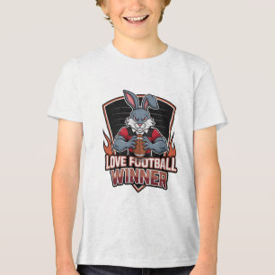 Ik hou van voetbal Tri-Blend shirt