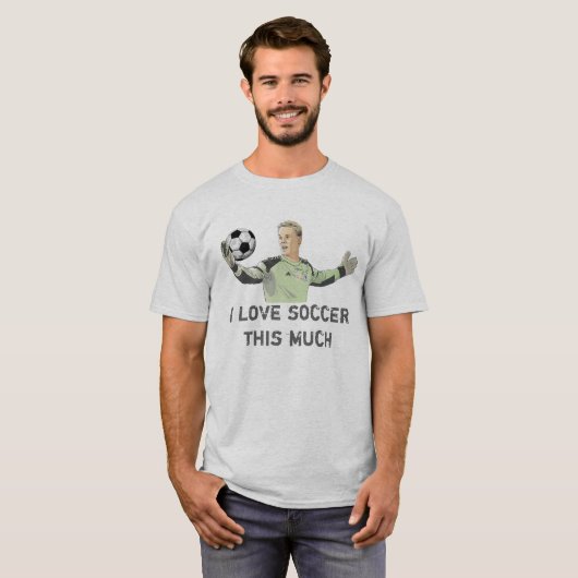 Ik hou van voetbal zo'n 2 t-shirt (Voorkant volledig)