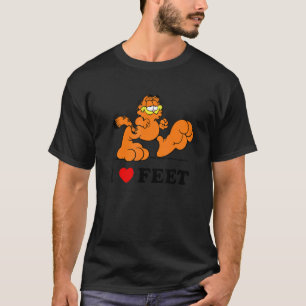 Ik hou van voeten kat schattig dier huisdier eigen t-shirt