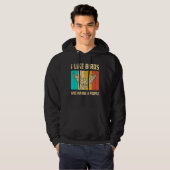 Ik hou van vogels en misschien drie mensen die vog hoodie (Voorkant volledig)