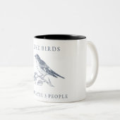 Ik hou van vogels & misschien 3 mensen koffie Mok (Voorkant rechts)