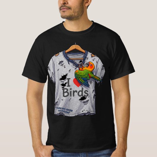 Ik hou van vogels t-shirt (Voorkant)