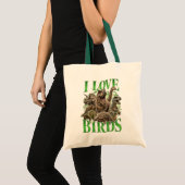 Ik hou van vogels tote bag (Voorkant (product))