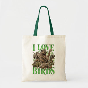 Ik hou van vogels tote bag