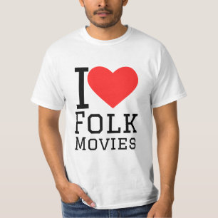 Ik hou van volksfilms t-shirt