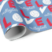 Ik hou van volleybal cadeaupapier (Rol Hoek)